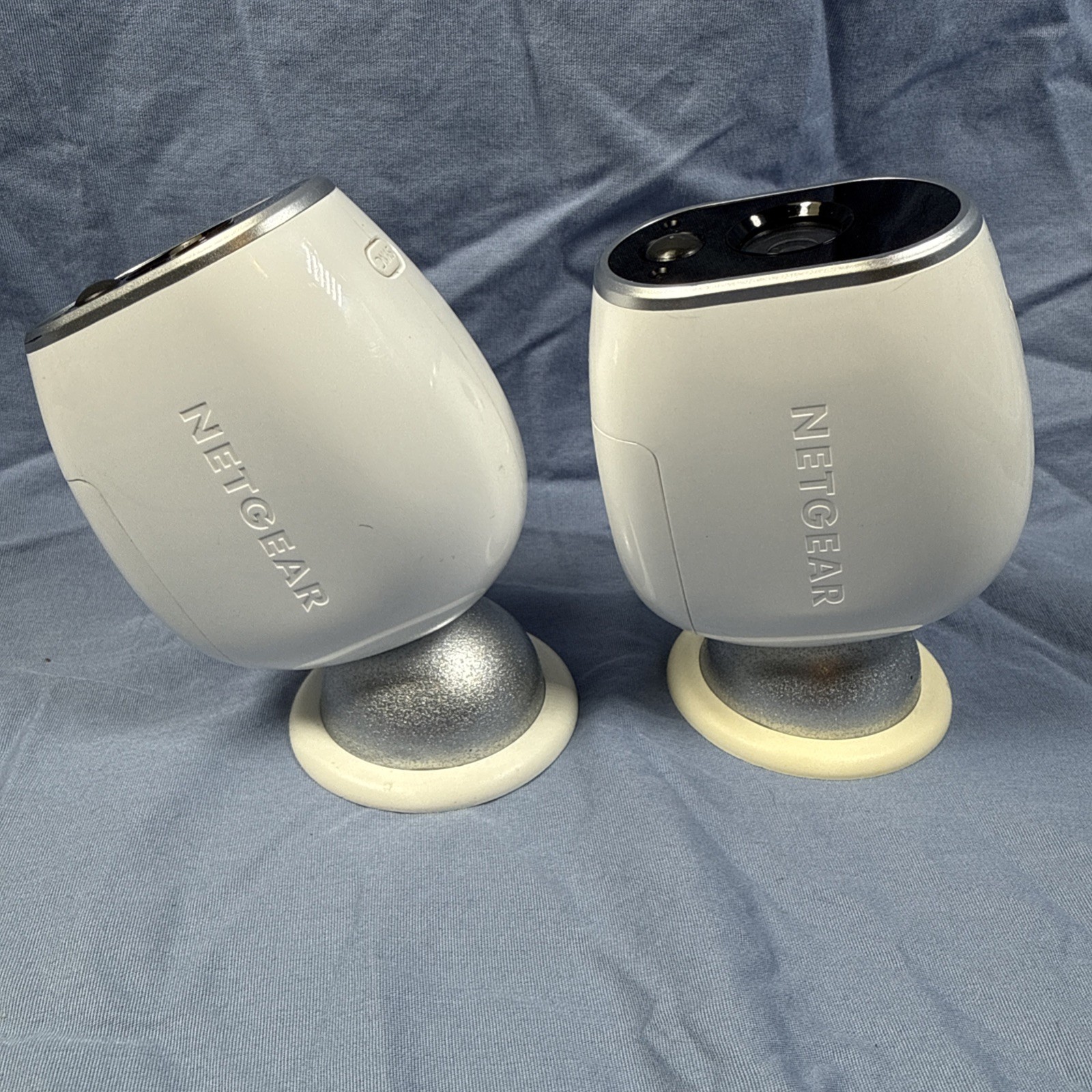 2 Arlo NETGEAR VMC3030 HD Security Camera Wire-Free Not Tested Sold AS IS