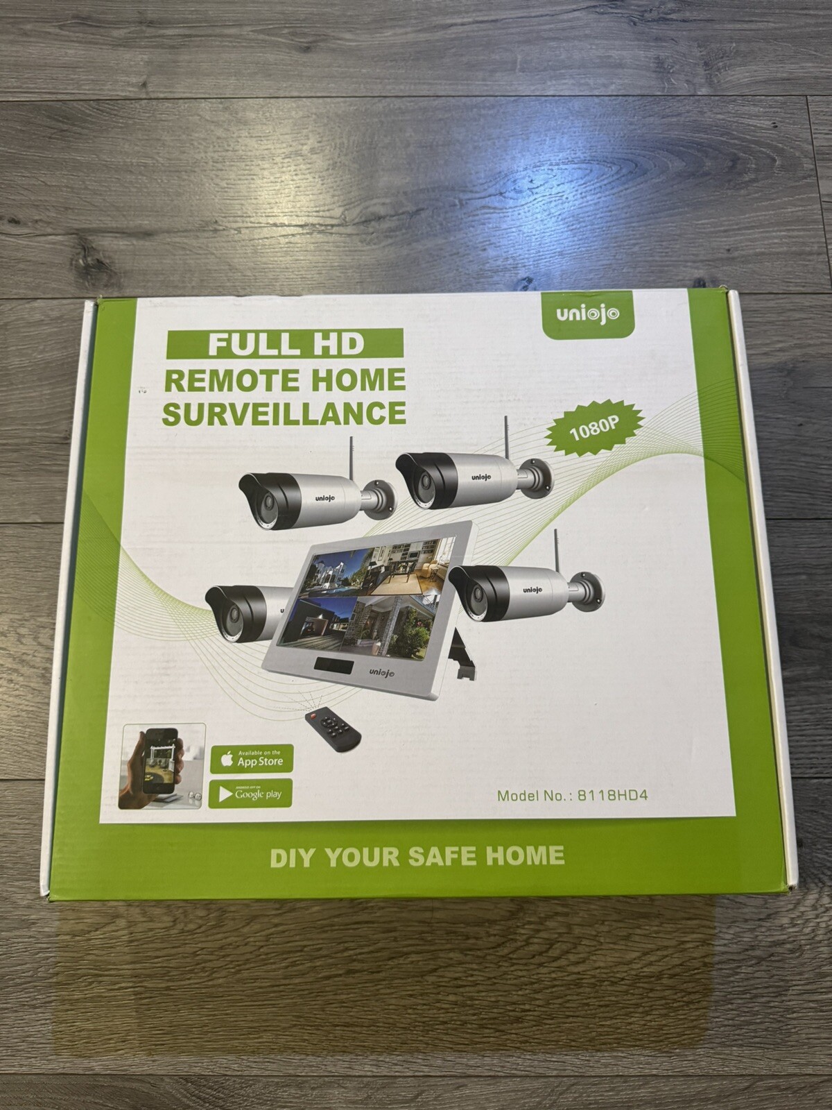Wireless WiFi Security Camera System (4Pcs), 1080P with 10.1 inches Touch screen