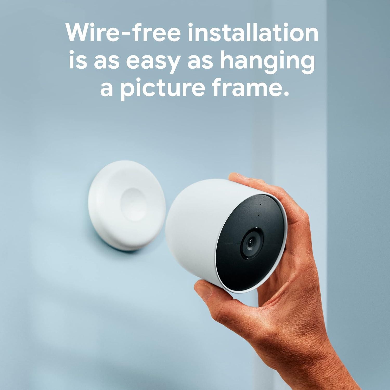 Google Nest Cam G3AL9 Indoor Outdoor Battery Wireless Security White Excellent