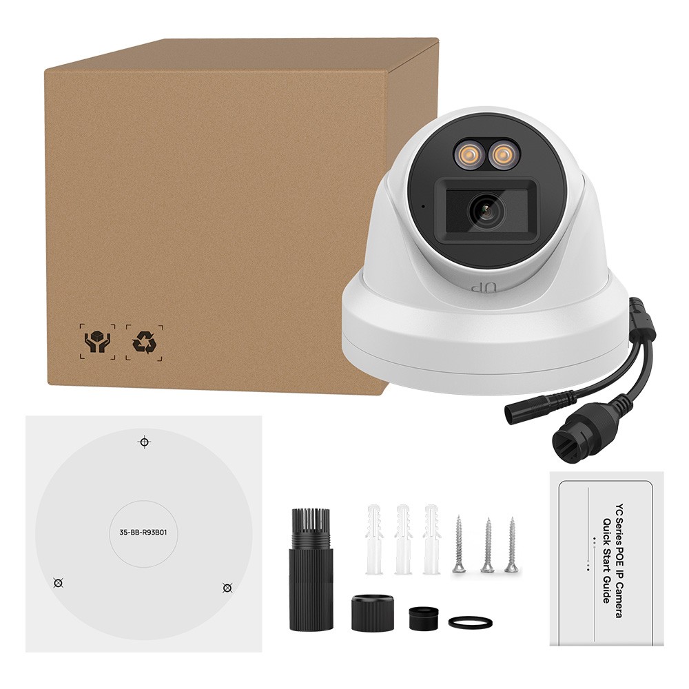 Vikylin 4K 8ch 8 POE NVR CCTV System Kit 8MP F1.0 Full Color IP Camera MIC Lot