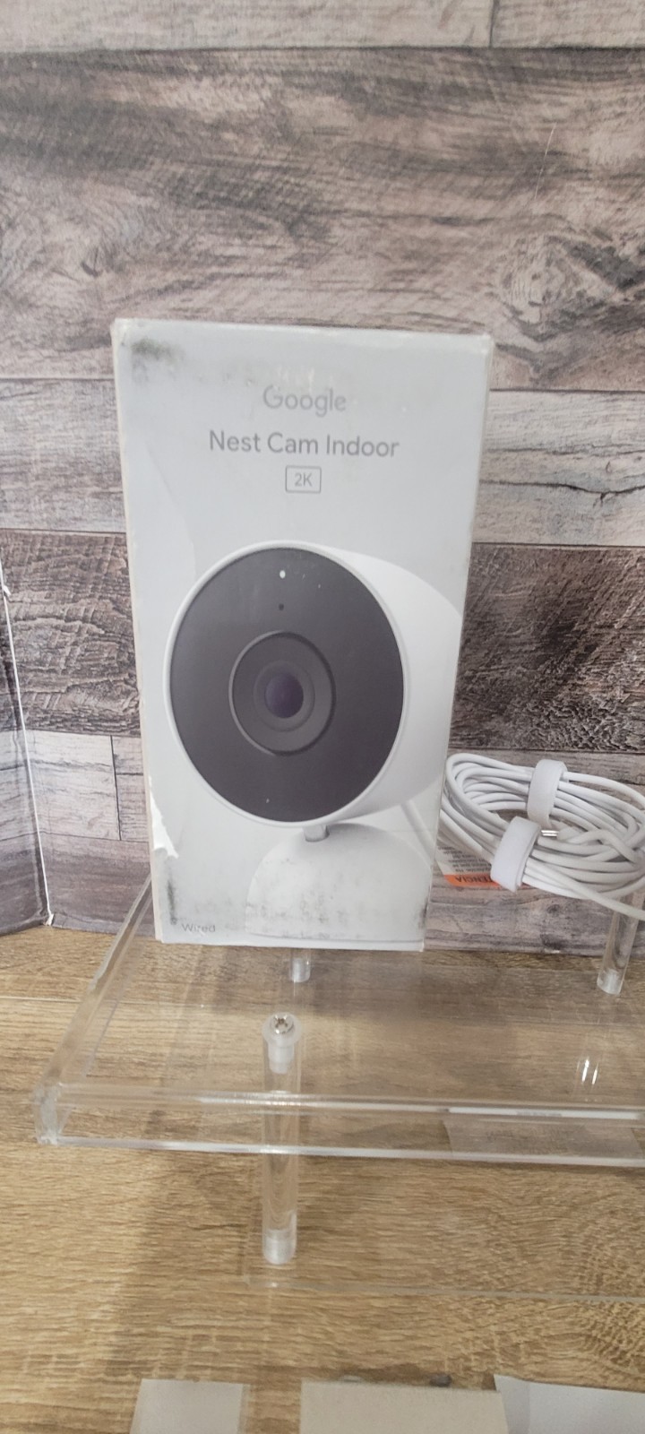 Google Nest Indoor Smart Security Camera (Wired, 3rd Gen) – Snow