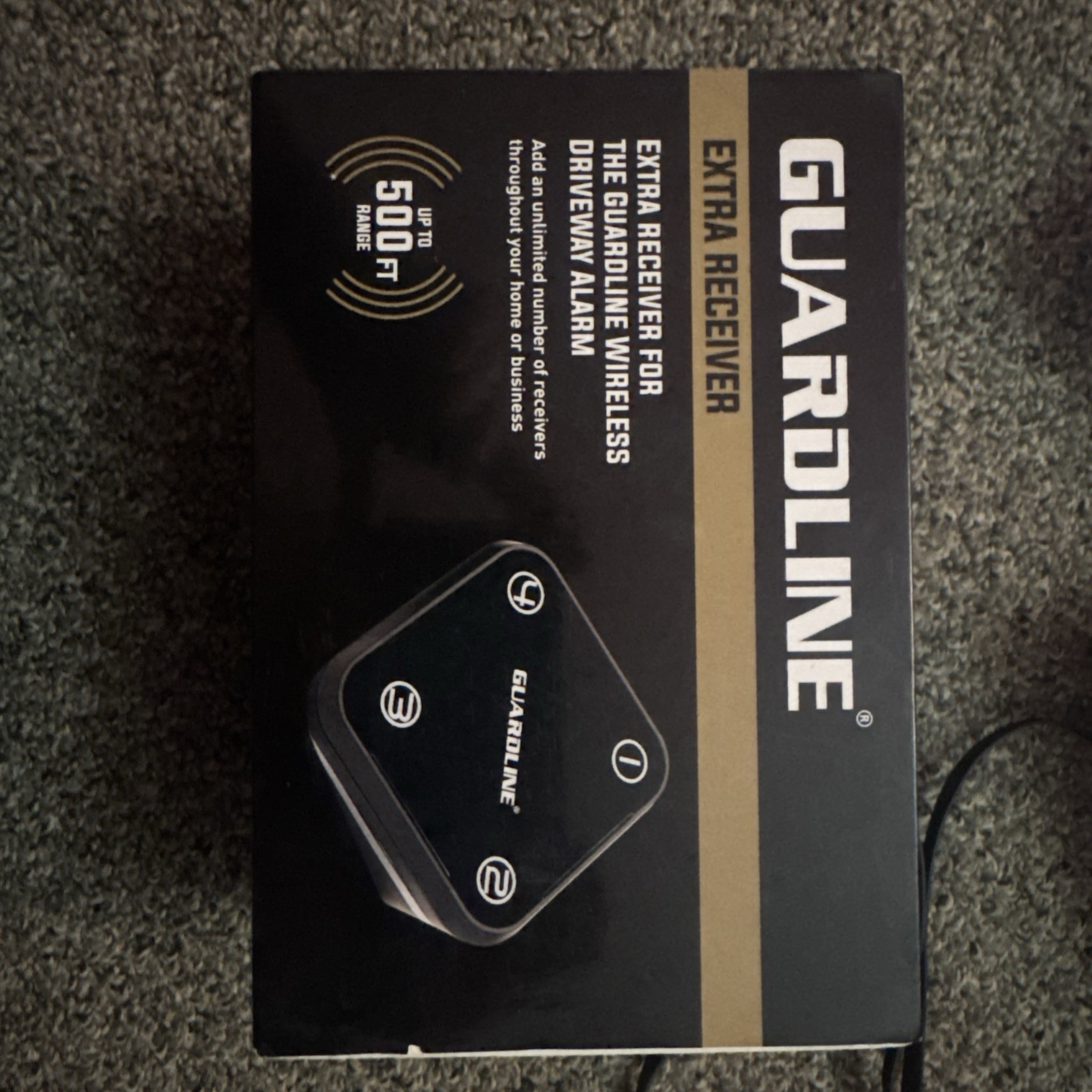Guardline Extra Receiver For Wireless Driveway Alarm 500 Ft. Range New Open Box