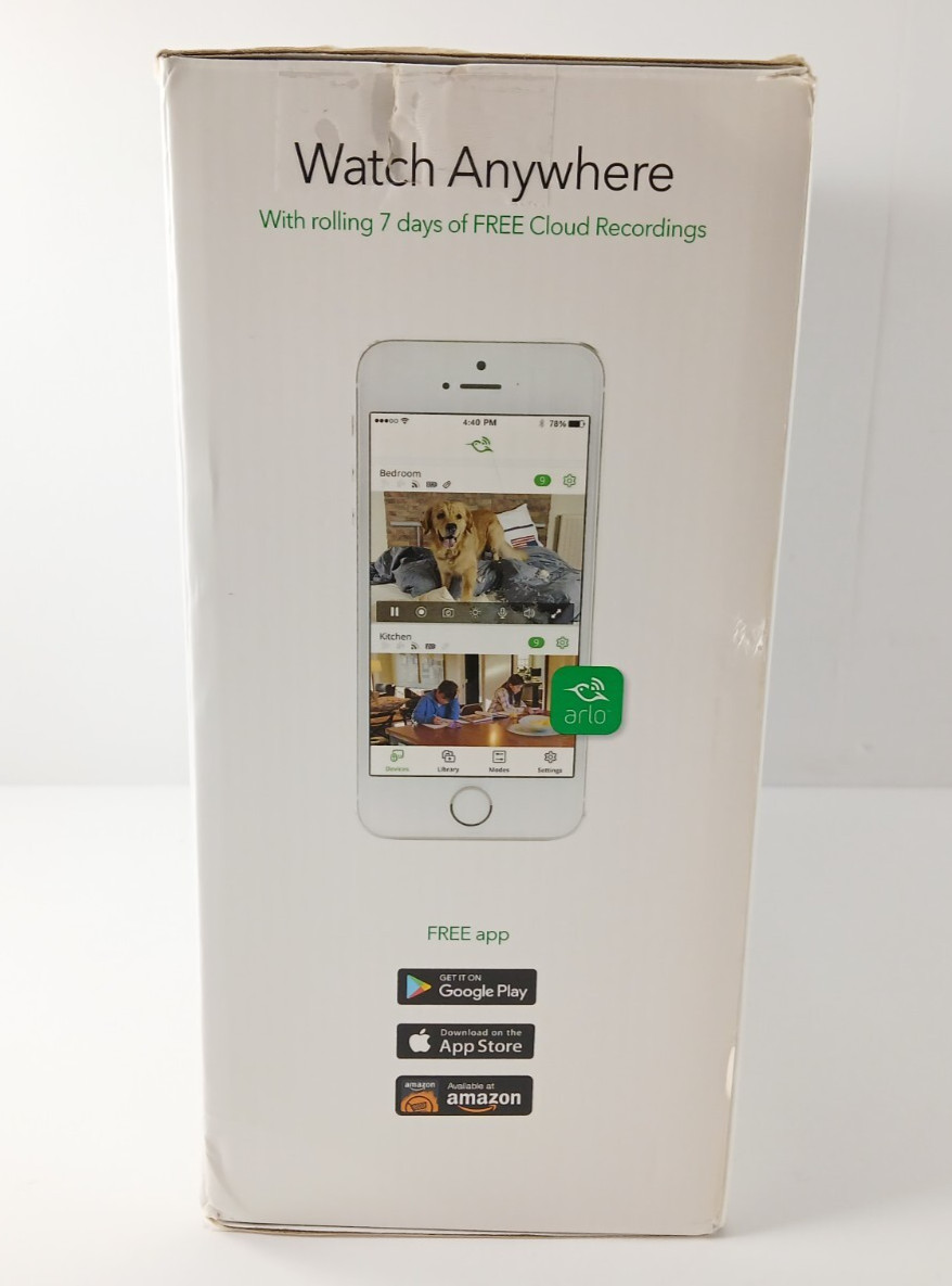 Netgear ARLO Wireless HD Smart Security System With (3) Cameras VMS3430 New!