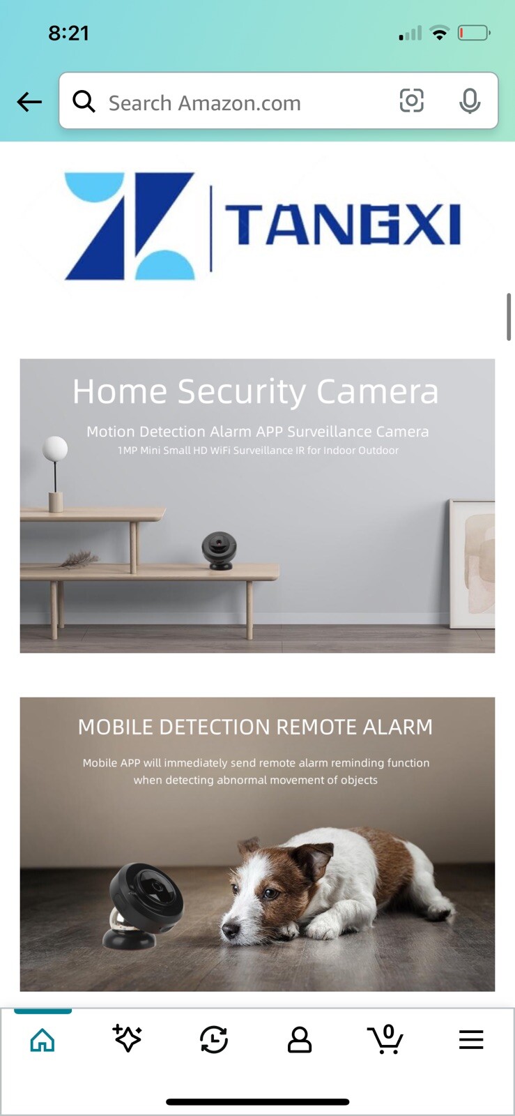 Home Security Camera Wireless,1MP Mini Small HD WiF for indoor/outdoor