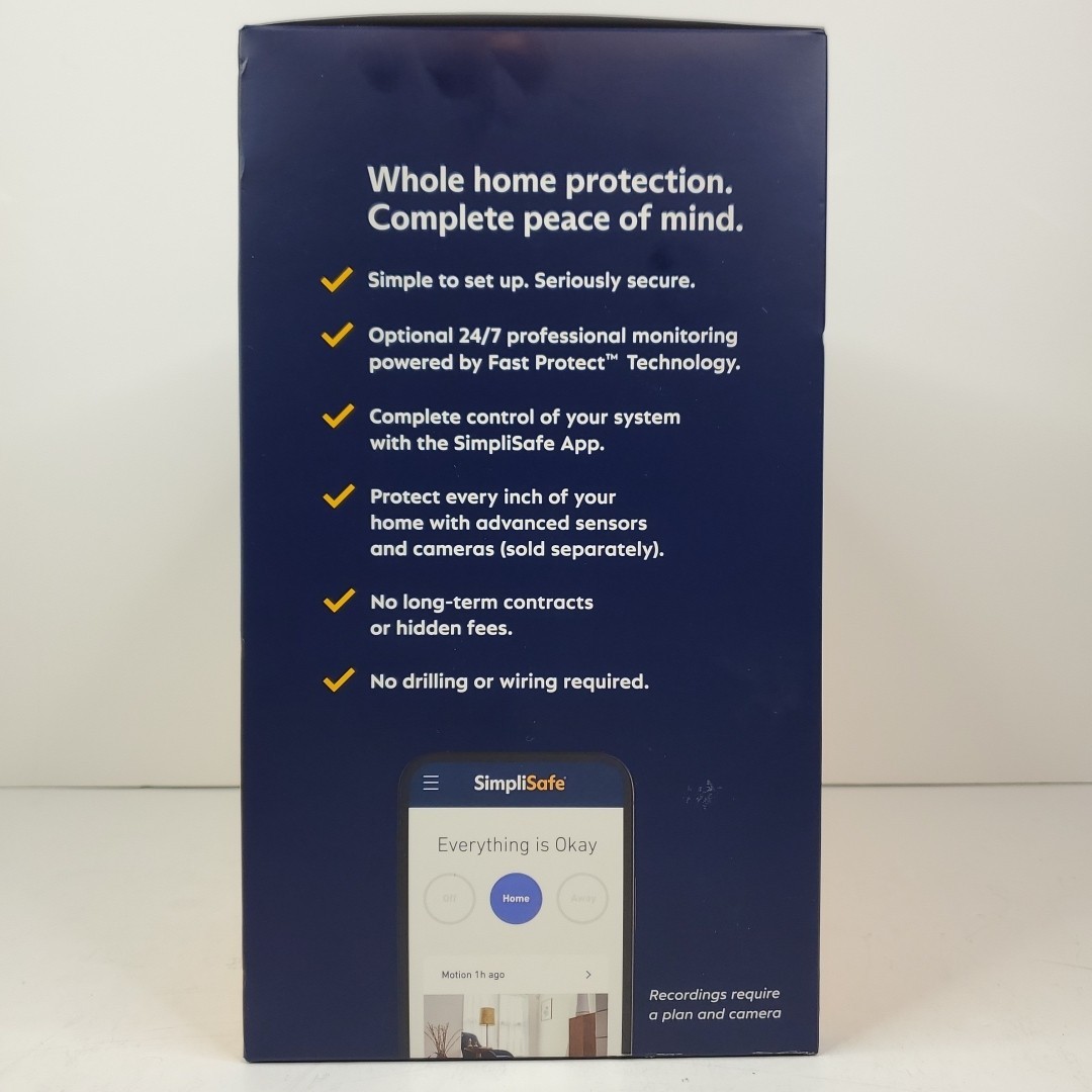 SimpliSafe Smart Home Security System (7-Piece Kit) – Base Station, Keypad-NEW