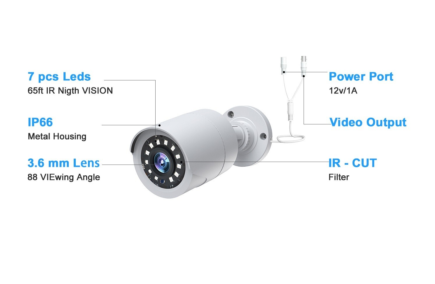 Toguard SC35 1080p AHD Wired Ad-on Outdoor Security Camera ONLY