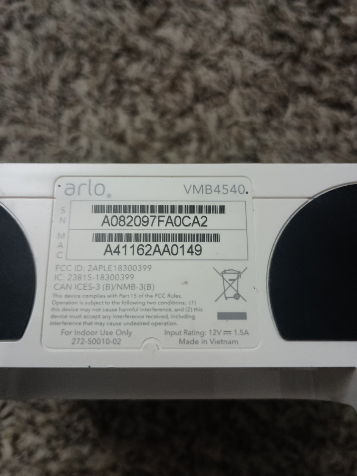 Arlo VMB4540 Smart Hub Wireless Base Station White – Unit Only