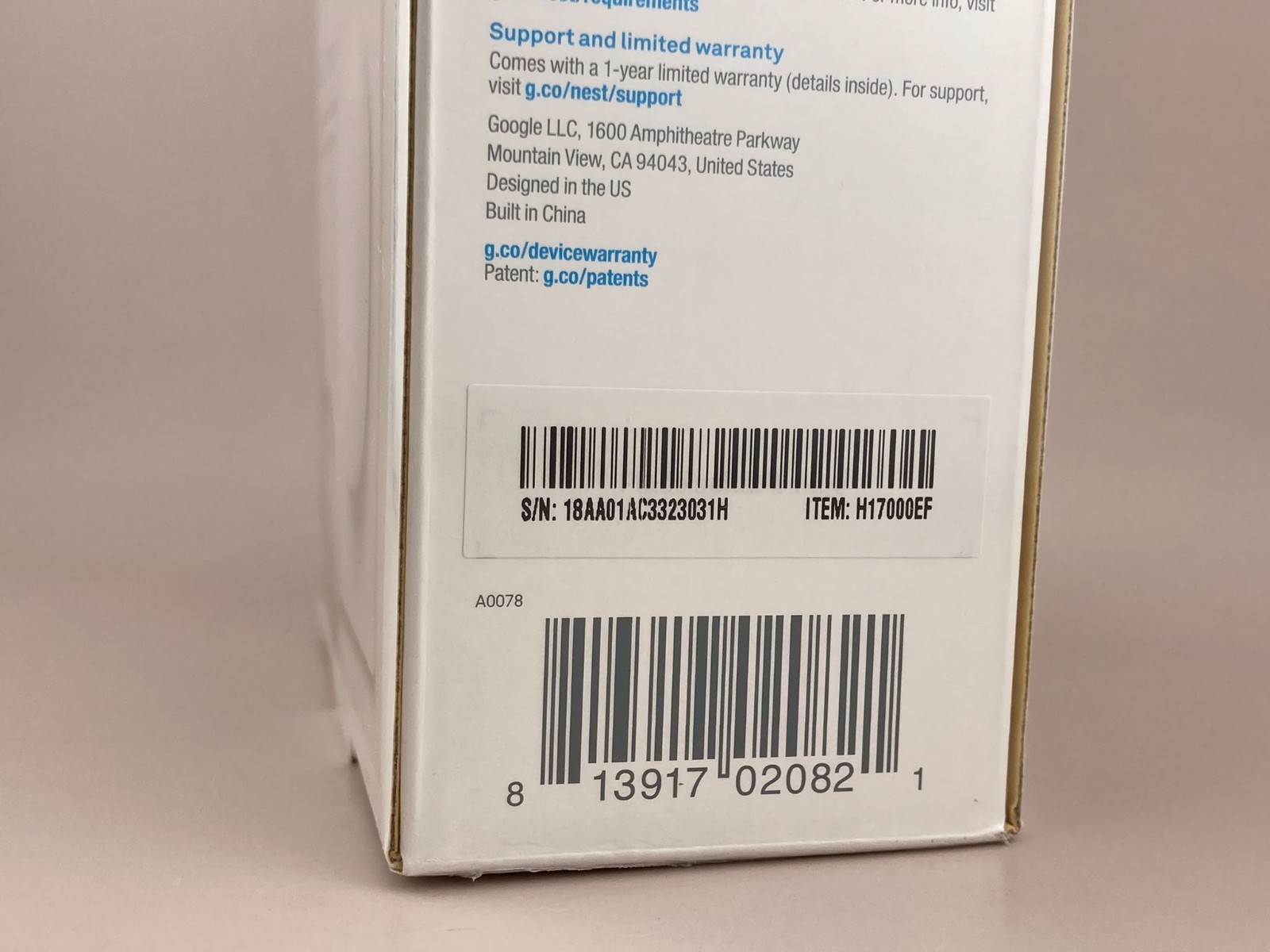 Nest Connect Range Extender for Nest Secure System H17000EF New Sealed