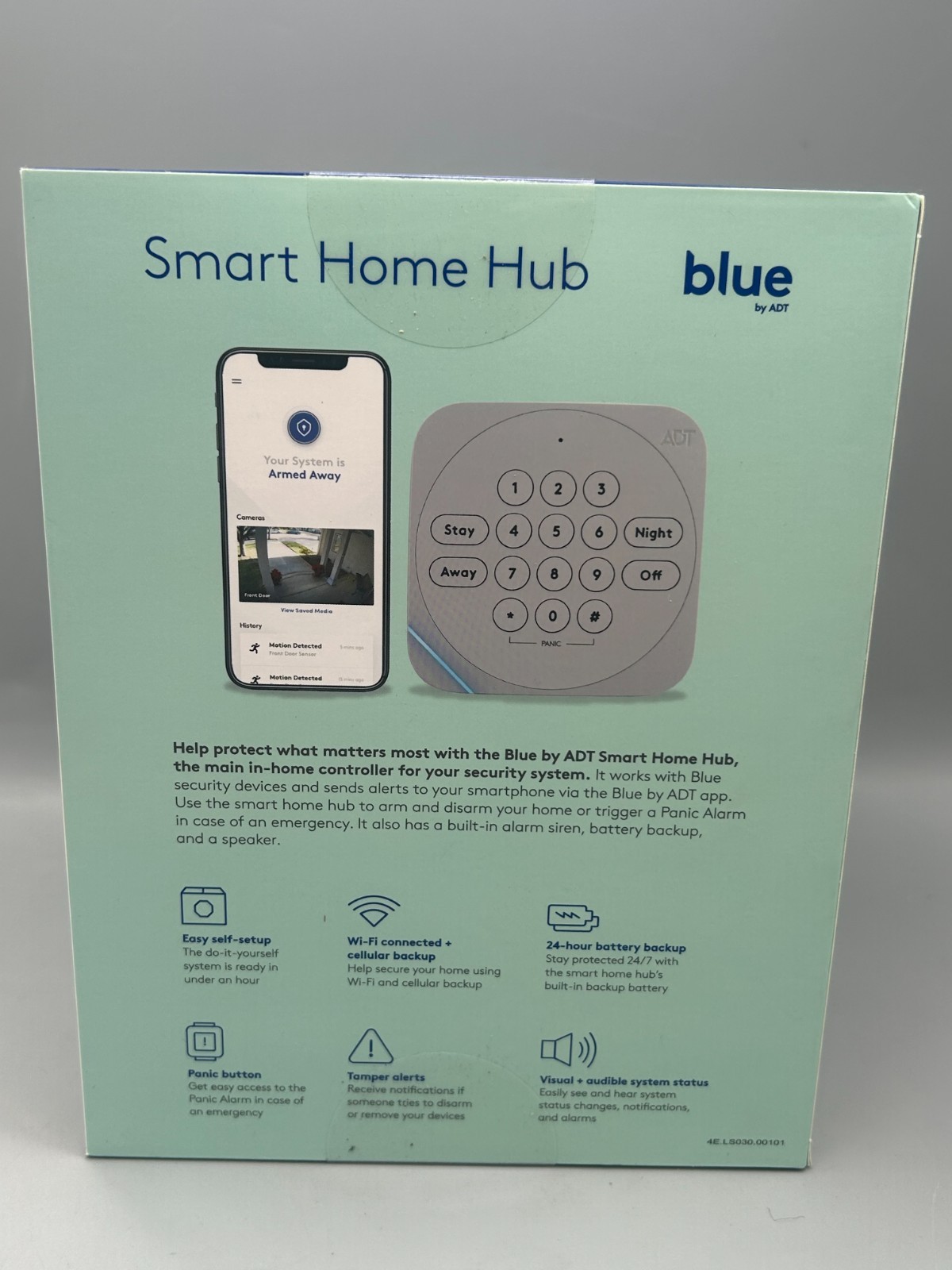 Blue ADT Smart Home Hub S40LR0-01 – Graphite – Sealed