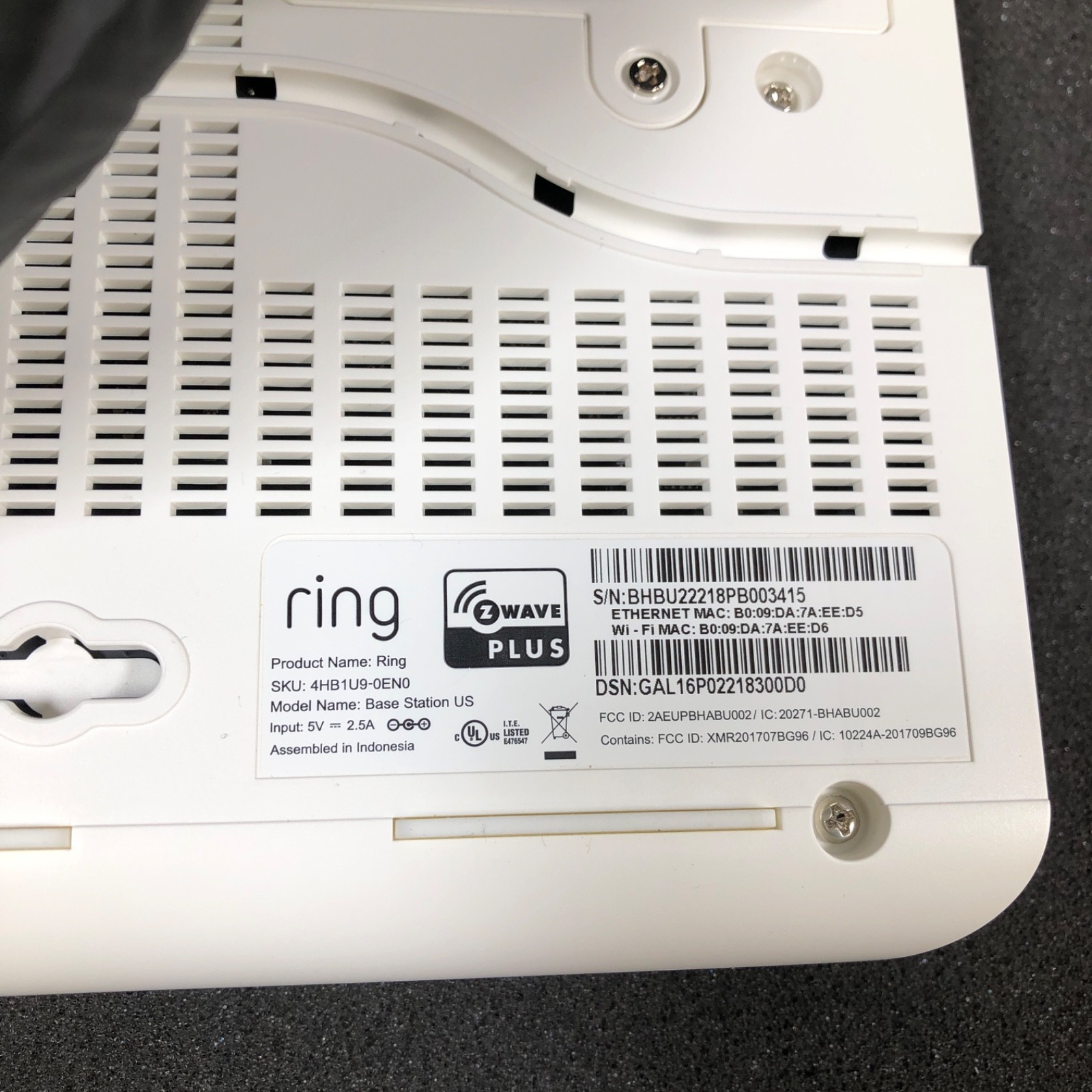 Ring Alarm Base Station US w/ Ring Keypad