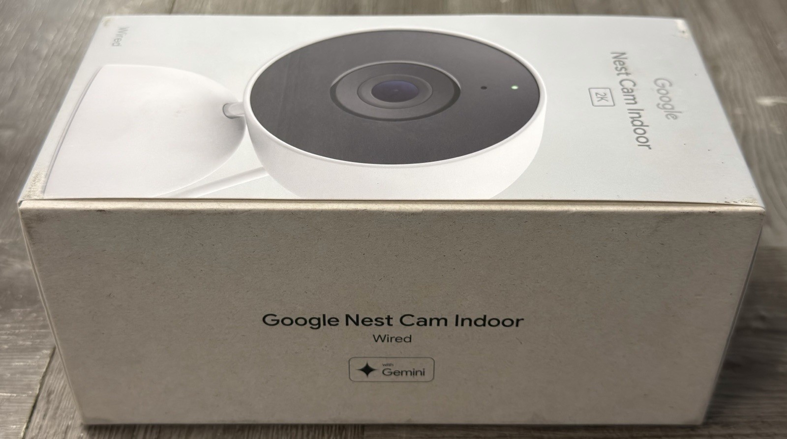 Google Nest Cam Indoor 2K (Wired, 3rd Gen) Snow #GA09973-US (NEW/SEALED)
