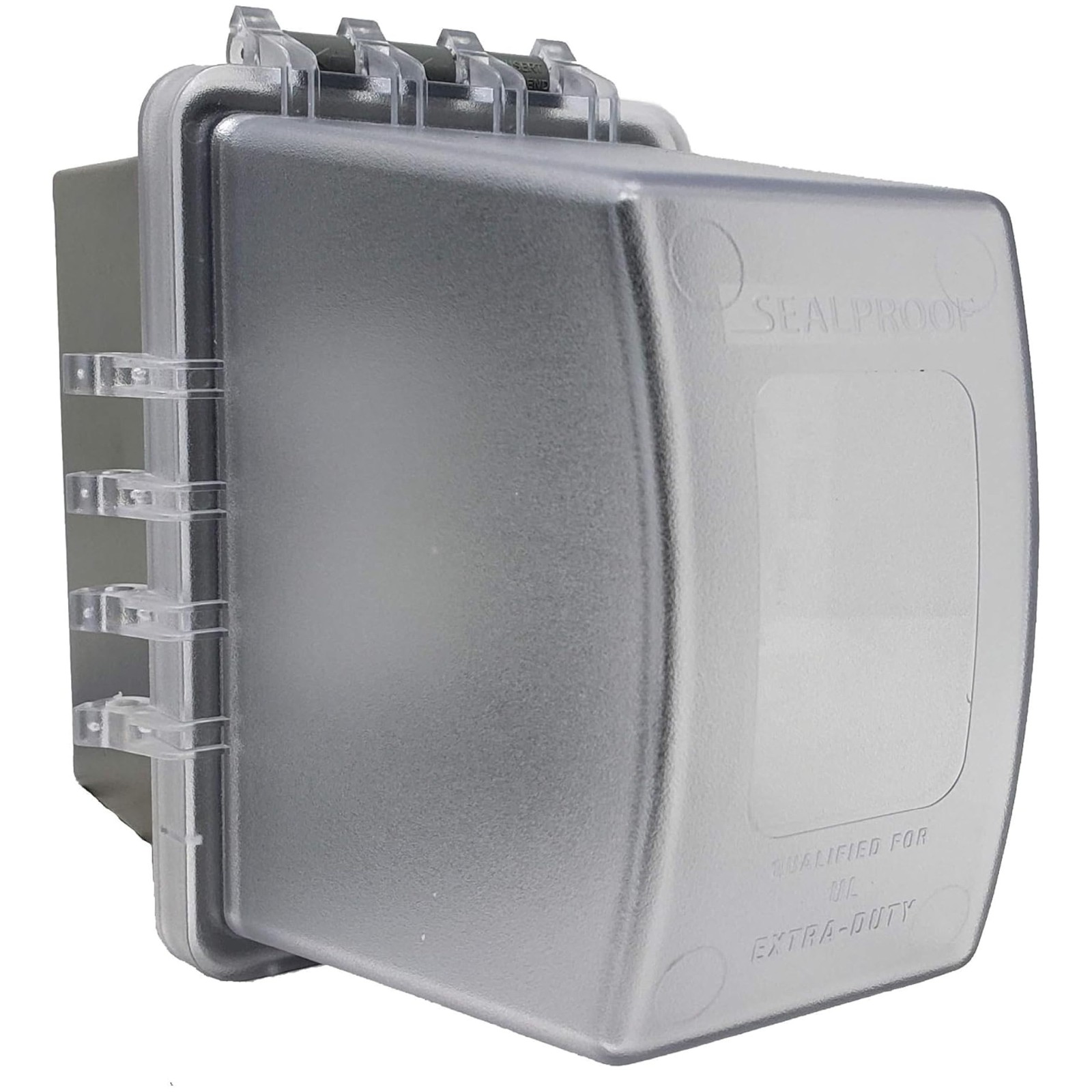 Sealproof 1-Gang Weatherproof In Use Outdoor Outlet Clear Frost – Deep Cover