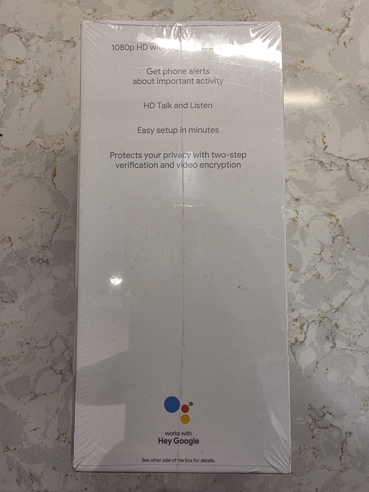 Google Nest Cam Indoor Wired 2nd Generation White GA01998-US SEALED.