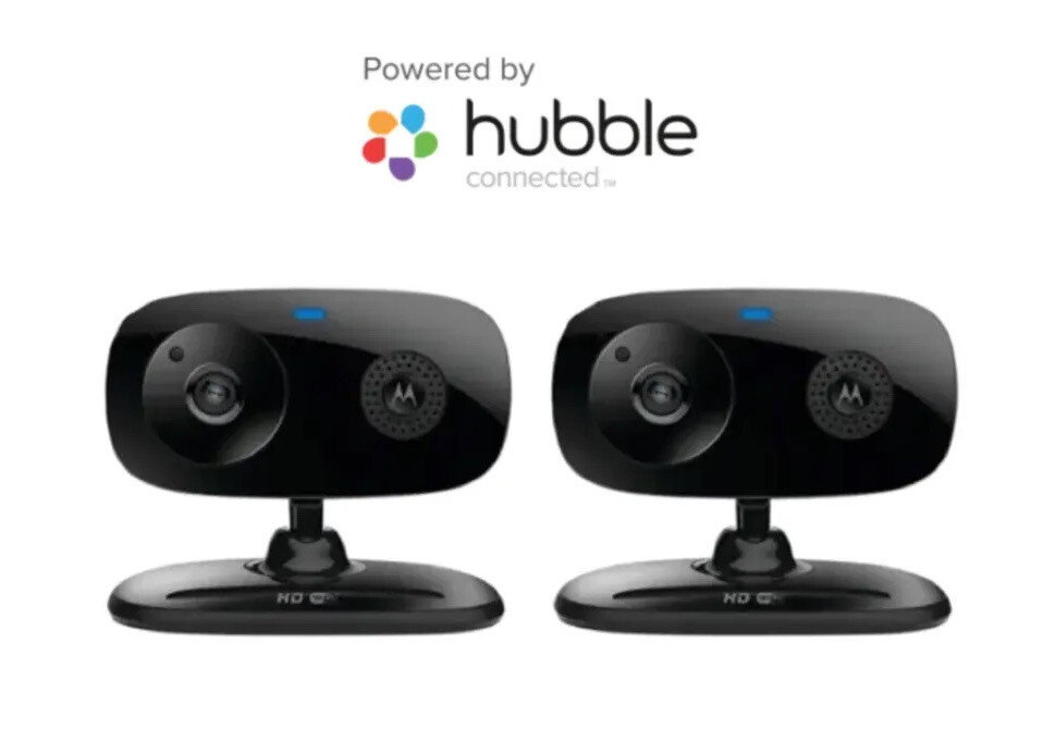 2X Motorola Focus66 Wifi HD Home Baby Monitoring Security Camera with Hubble