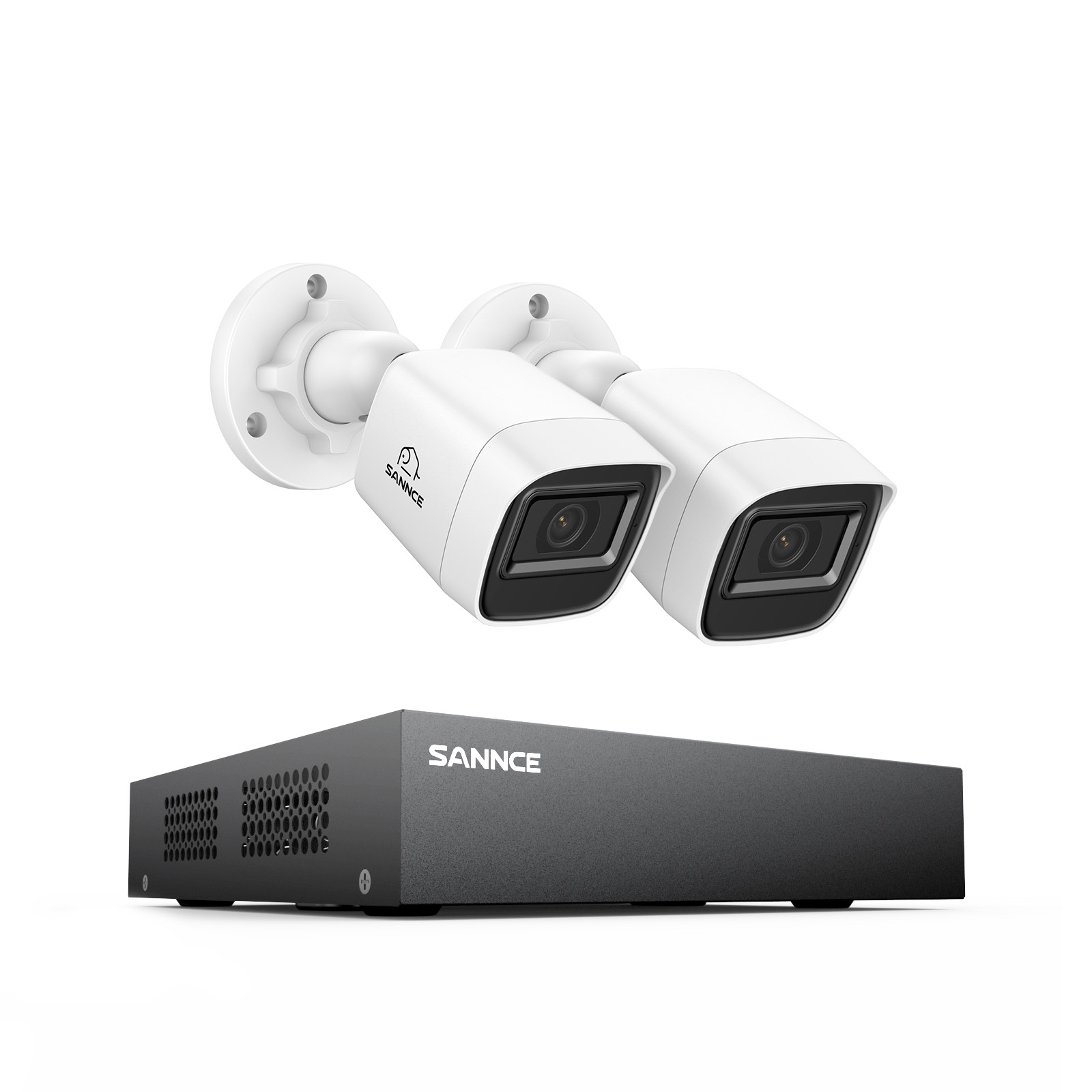 SANNCE 1080P Lite 4CH DVR 2MP CCTV Security Camera System Outdoor Night Vision