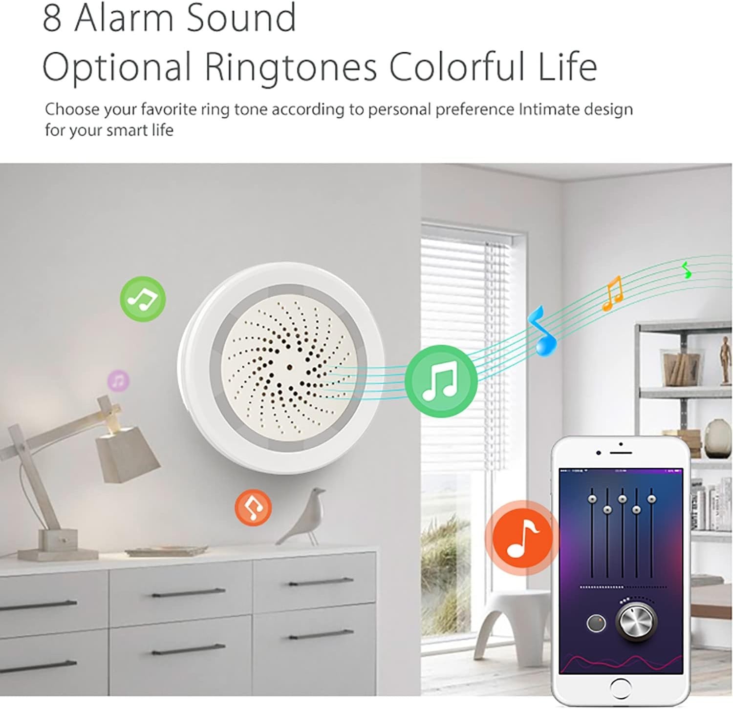 Smart Wi-Fi Siren Alarm: Wireless Alarm for Home Security, Burglar Alarm with…