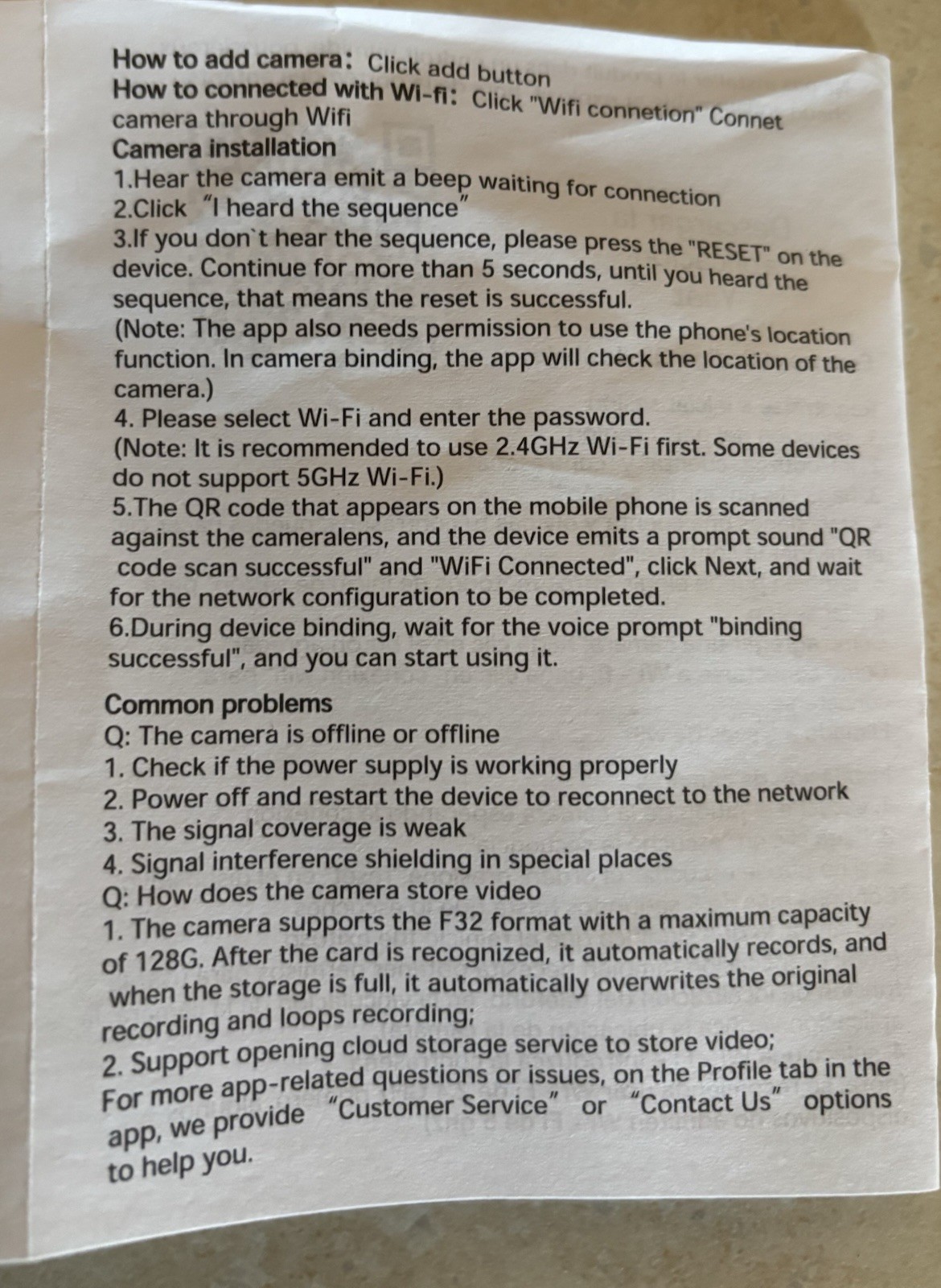 security camera system