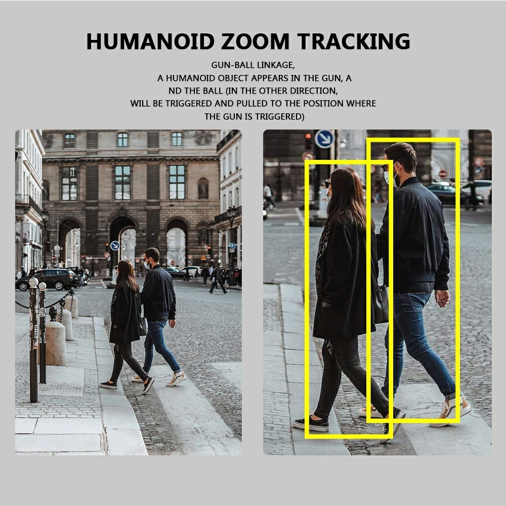 ANXINSHI 12MP Dual-lens Humanoid ZOOM Tracking Outdoor Solar Camera