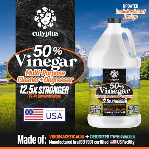 50% Pure Concentrated Vinegar | Maximum-Performance 128 Ounce (Pack of 2)