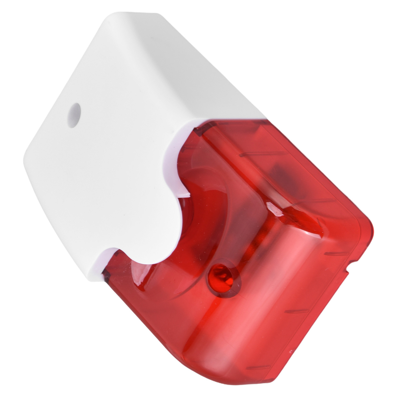 Alarm Siren Wired Strobe Siren DC 12V Red Light Flashing And Sound Buzzer For AC