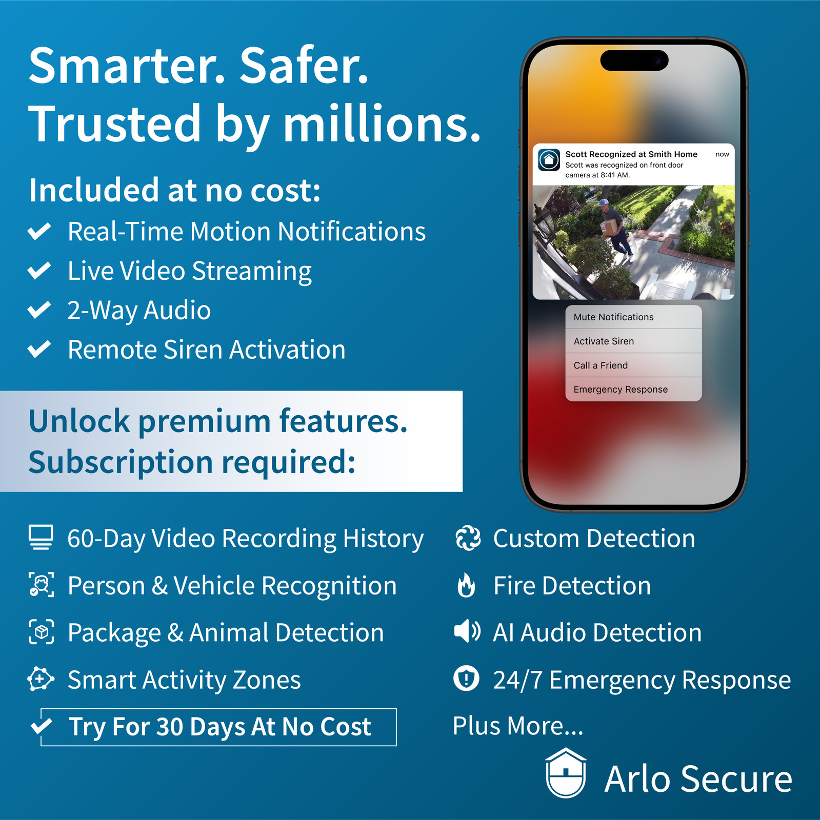 Arlo Pro 5S VMC4360P Camera, 3-Pack, White – Certified Refurbished