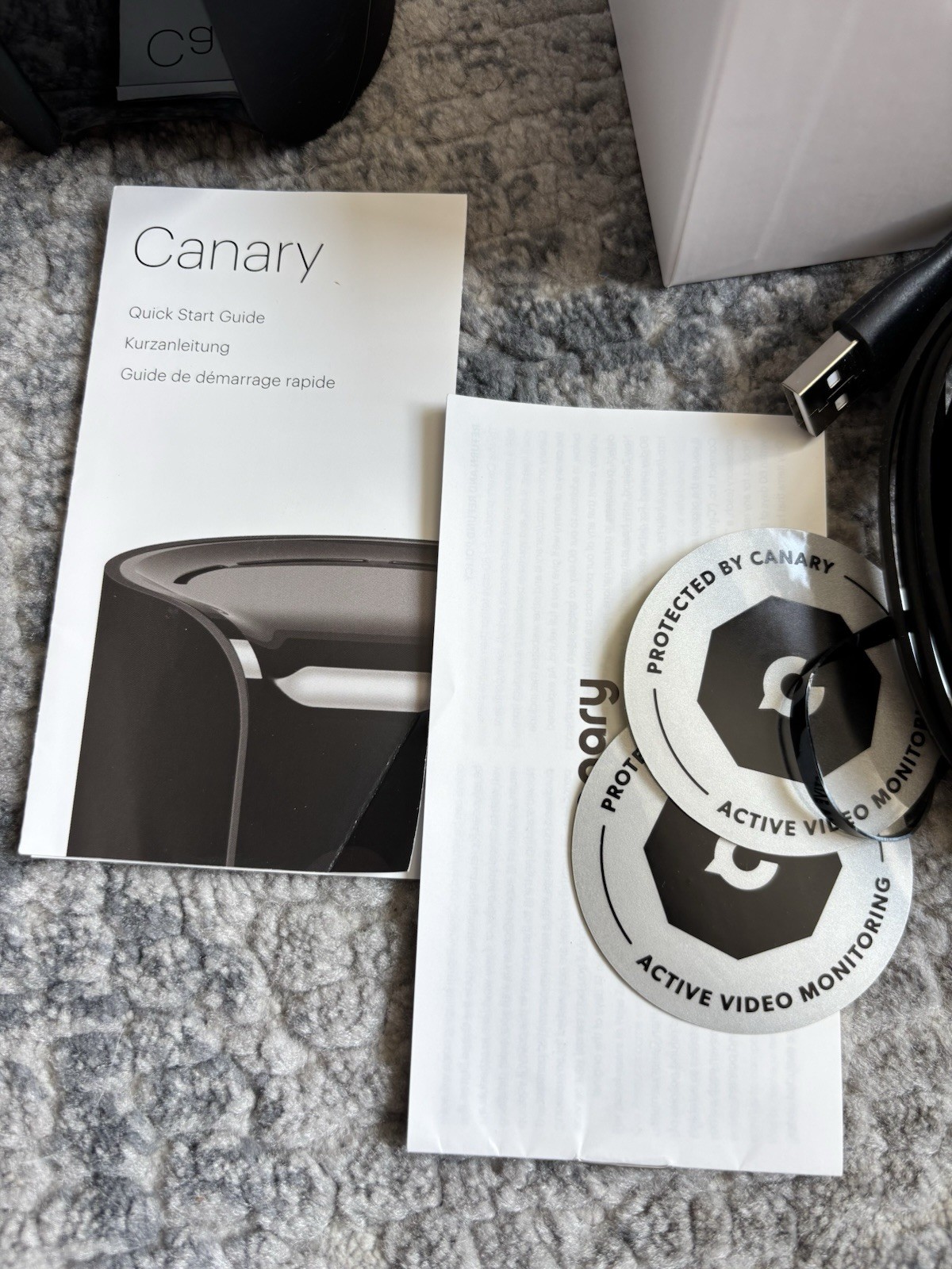 Canary CAN100USBK Smart Home Security Camera – Excellent Working Condition