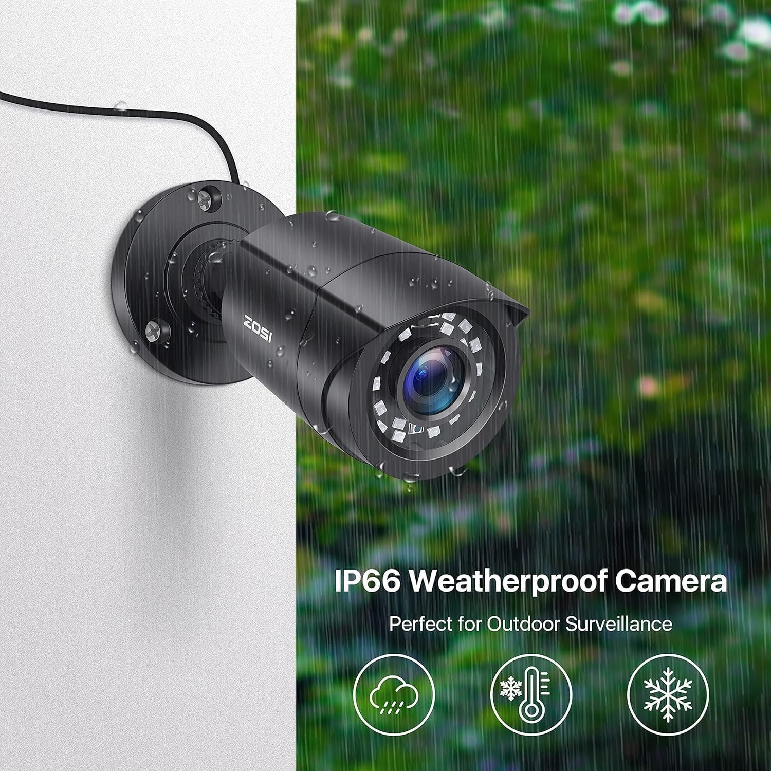 2 Pack 1080P 2MP HD TVI Bullet Security Cameras for Outdoor Indoor Surveillan…