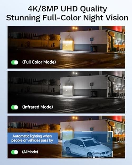 Smart 4K 8CH Home Security Camera 4K 4Pcs Bullet 8CH POE Security System