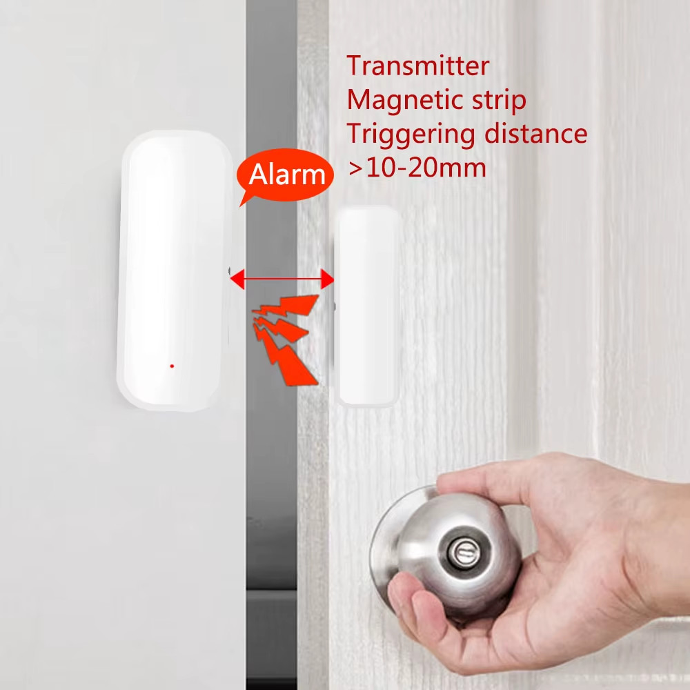 Tuya Smart Door Sensor WiFi/Zigbee Door Window Open Closed Detector Smart Home S