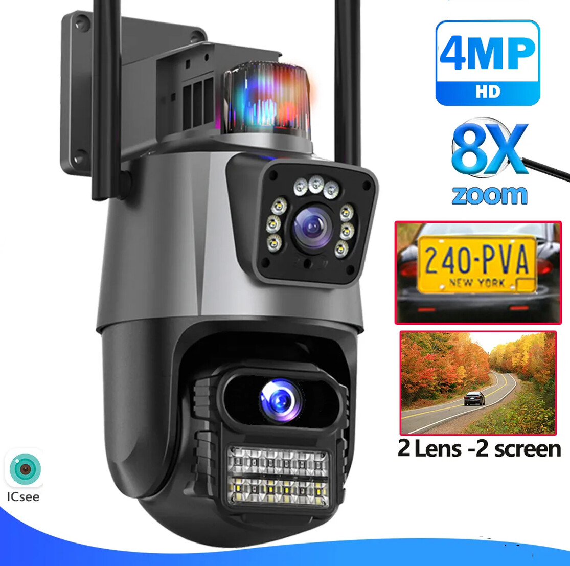 Sistema Juego De 4 Camaras 1080P HD Seguridad Para Casa Con Sensor De Movimiento