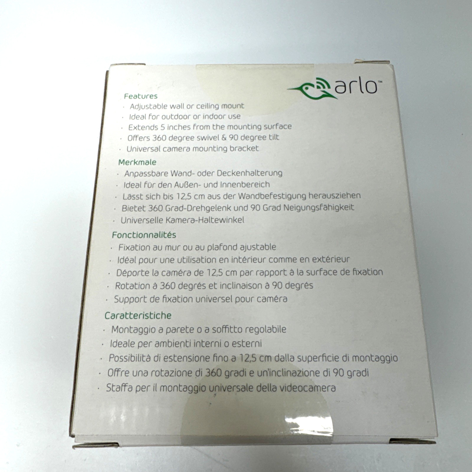 NETGEAR Arlo Adjustable Indoor/Outdoor Camera Mount New in box