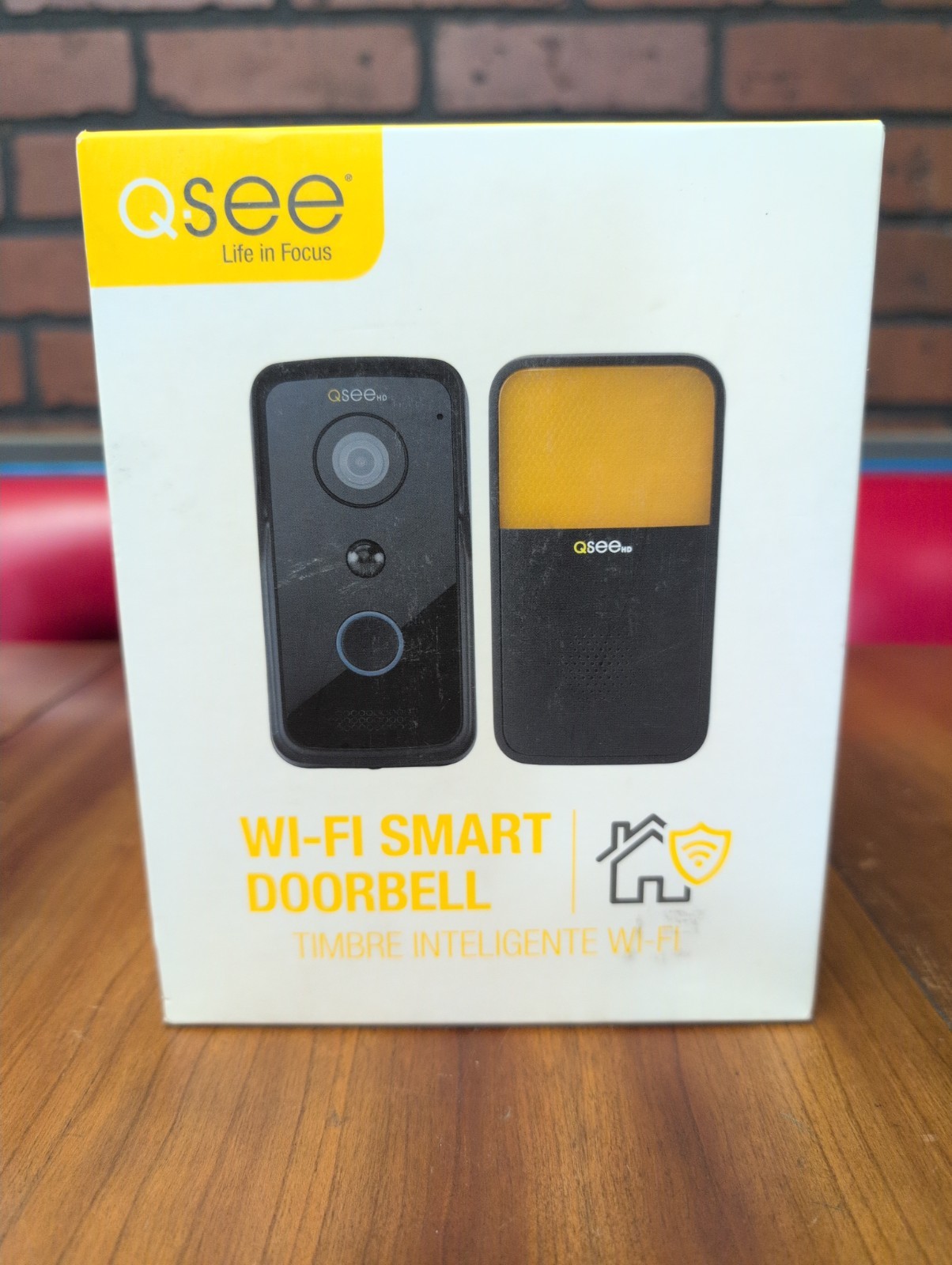QSee – QCW1000BC – Q-see Wi-Fi Smart Doorbell Camera & Chime – Black NEW SEALED