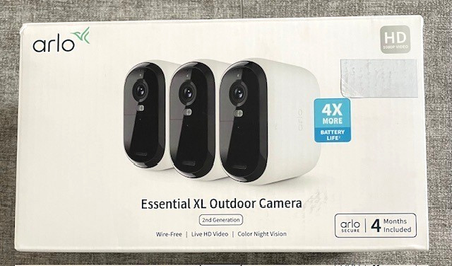 Arlo Essential XL HD Camera – 2nd Gen- 3 Pack