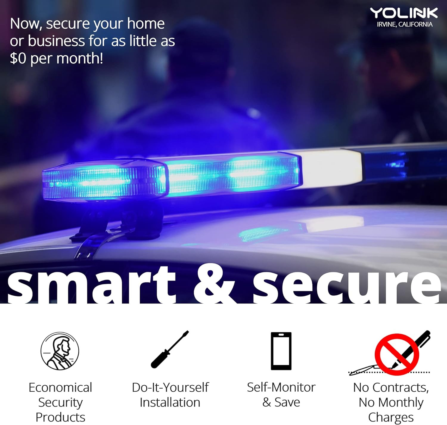 Smart Siren Alarm, Loud 110 Db, Wireless Alarm for Home Security/Intrusion/Burgl