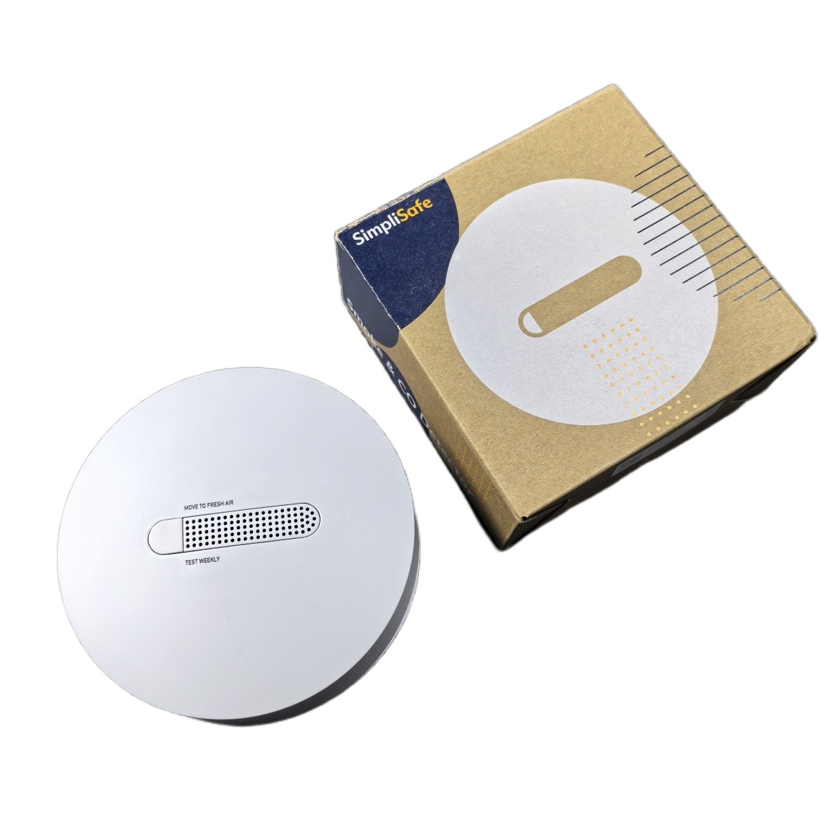 SimpliSafe Smoke & Carbon Monoxide Detector Smoke Alarm Security Latest Gen