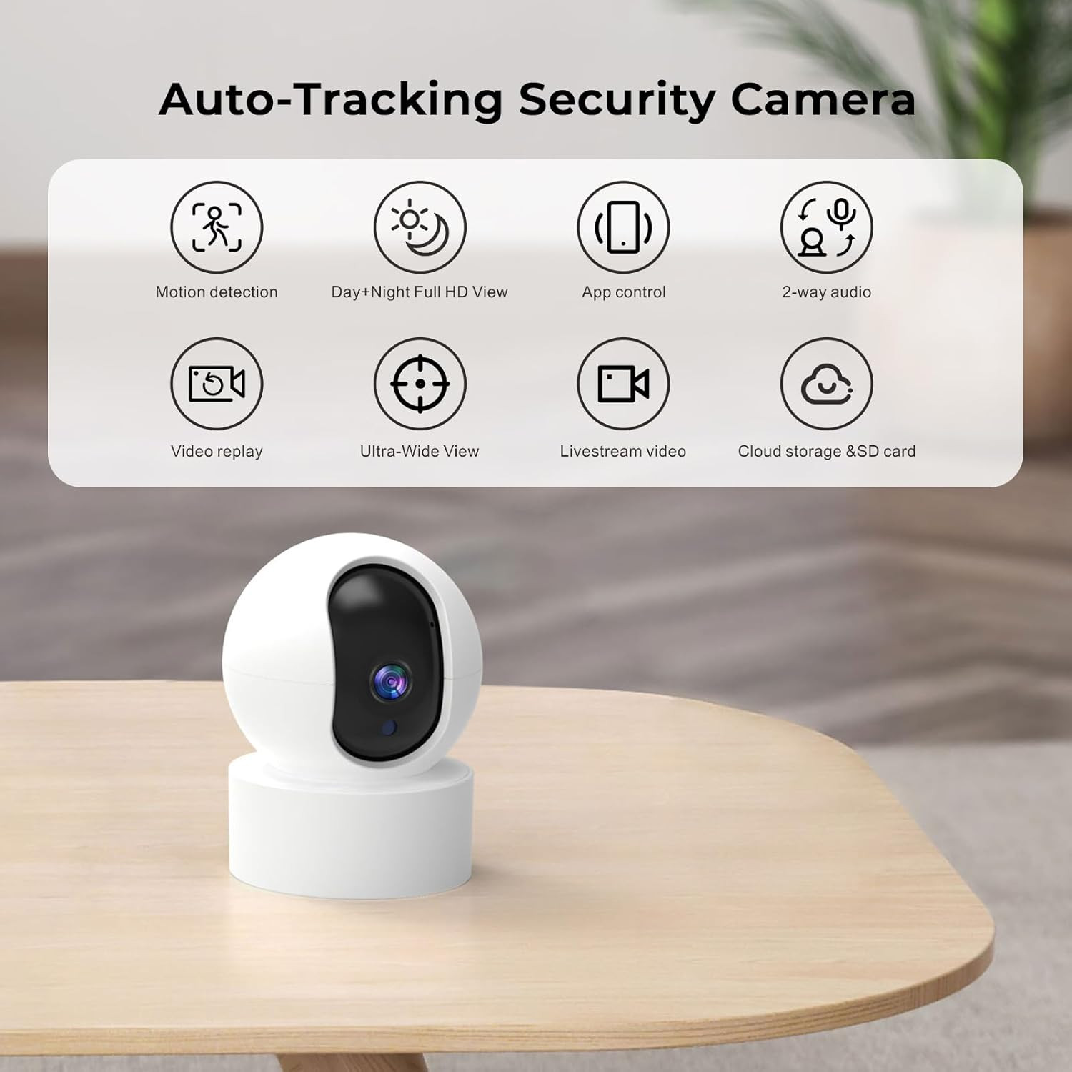 Wireless Home Security System with App Alerts, No Subscription, Camera Included