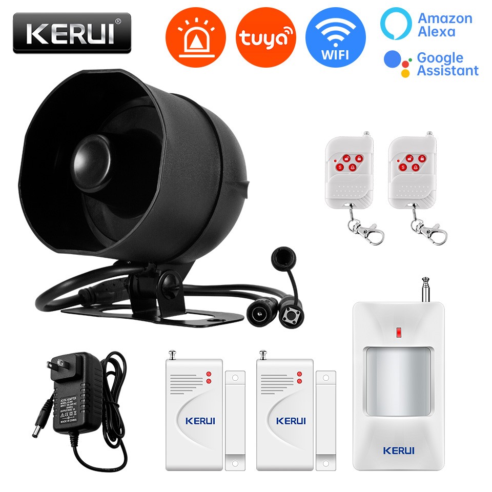 KERUI WiFi Home Alarm Security System Garage Door Sensor PIR Motion Detector