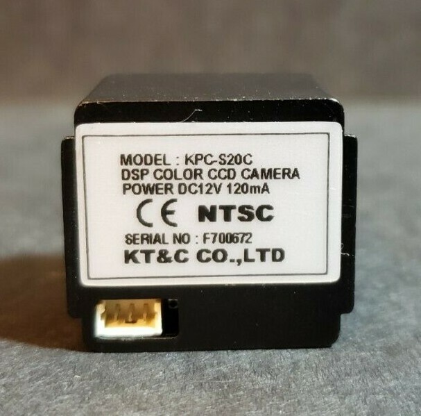 KT&C KPC-S20CP4 5.5mm Pinhole Lens Micro Compact Super-Vision Color Camera NEW