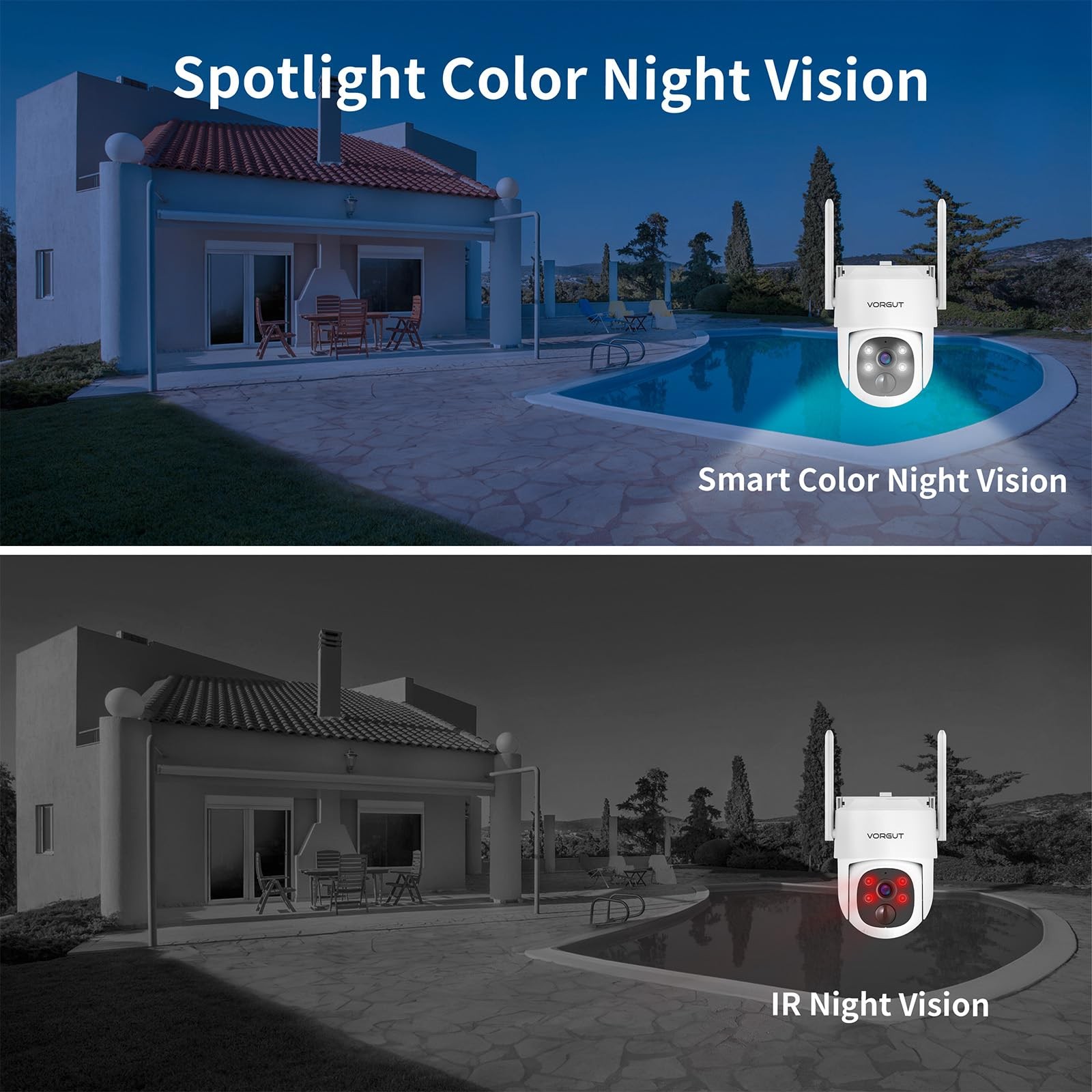 Solar Security Camera System Wireless Outdoor with 10CH 10″ LCD Monitor NVR,2…