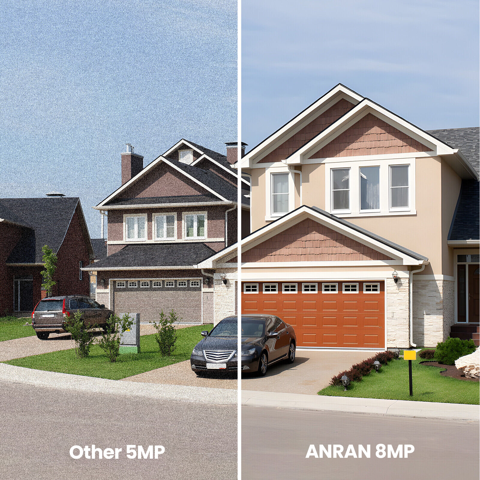 ANRAN 8MP Outdoor WiFi Wireless Solar Security Cameras Battery Motion Detection