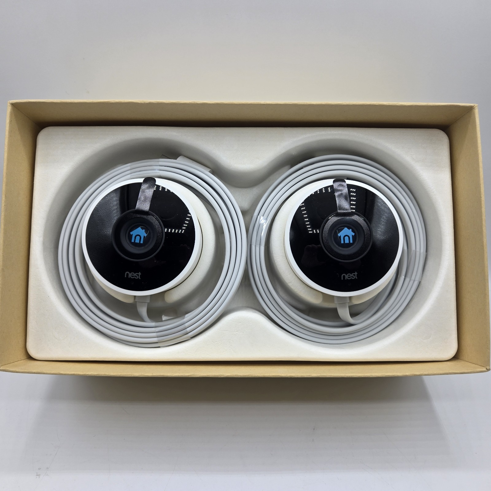 New Open Box Nest Cam Outdoor 1st Gen A0033 NC2100ES 2-Pack | NIB