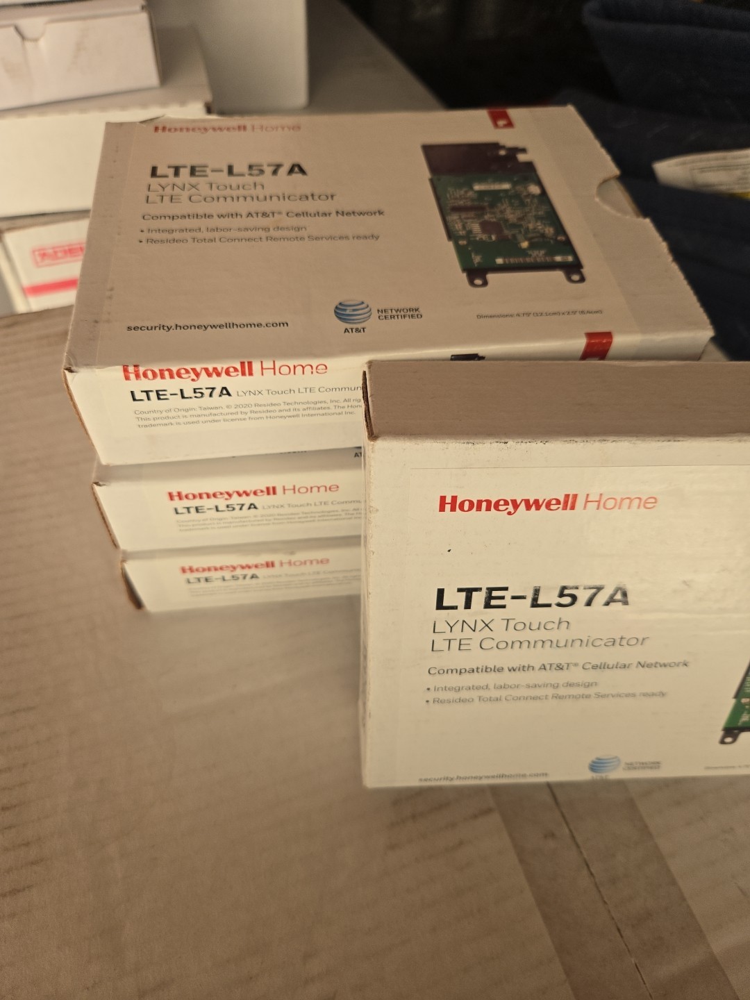 Honeywell Home LTE-L57A For Lynx 7000 & 5210 AT&T Cellular LTE-L57A 4 Pack Lot