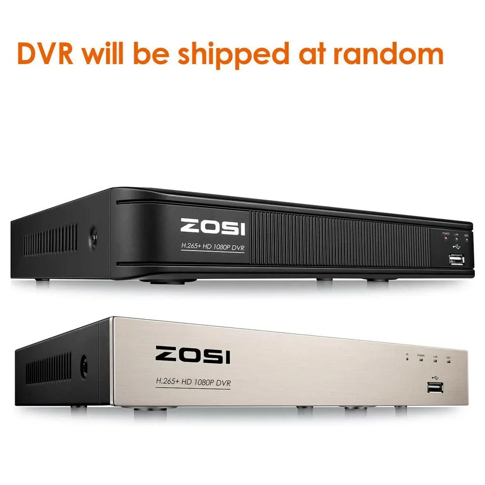 ZOSI 8CH DVR 1080p Home Security Outdoor Camera System Night Vision 500GB HDD