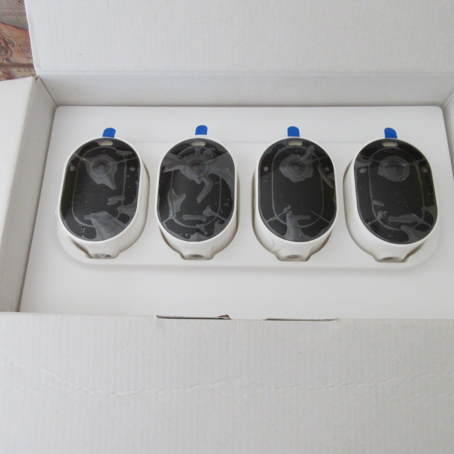 4 Pack Arlo Pro 4 Spotlight Wire-Free Camera Security System 2-Way Audio Bundle
