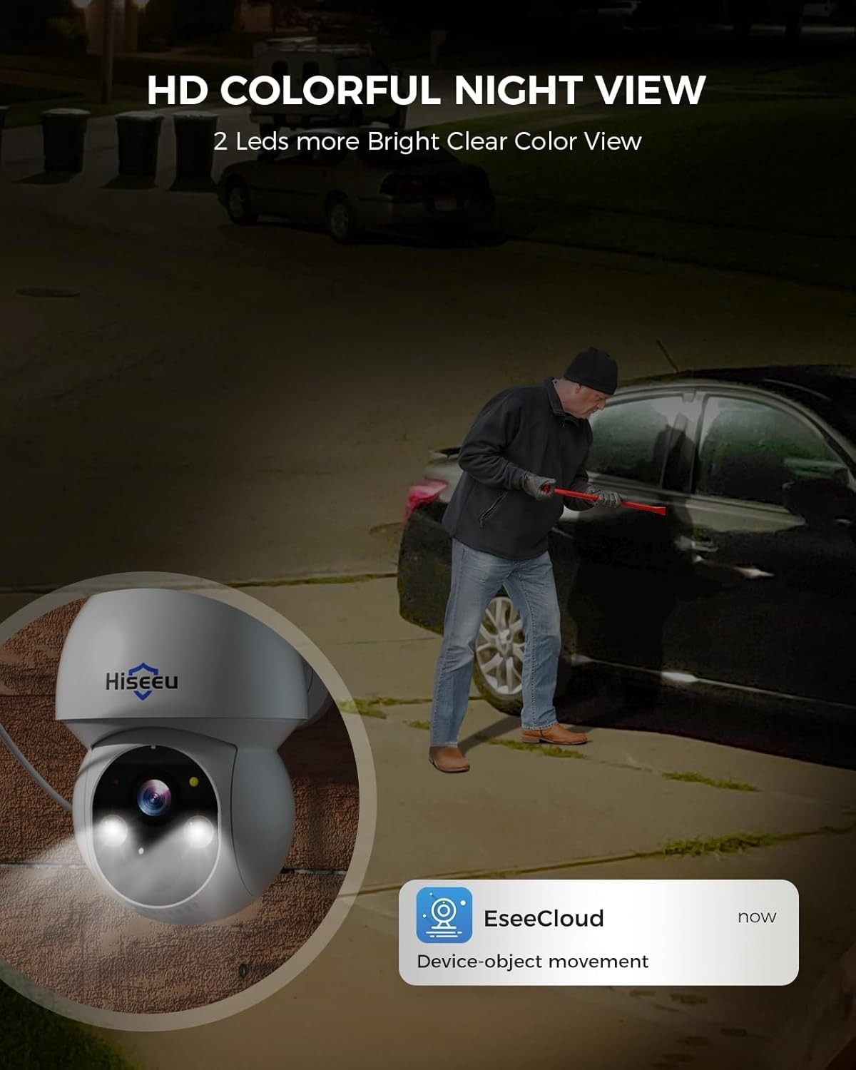 All-Weather Solar Security Camera System with Color Night Vision & Remote Access