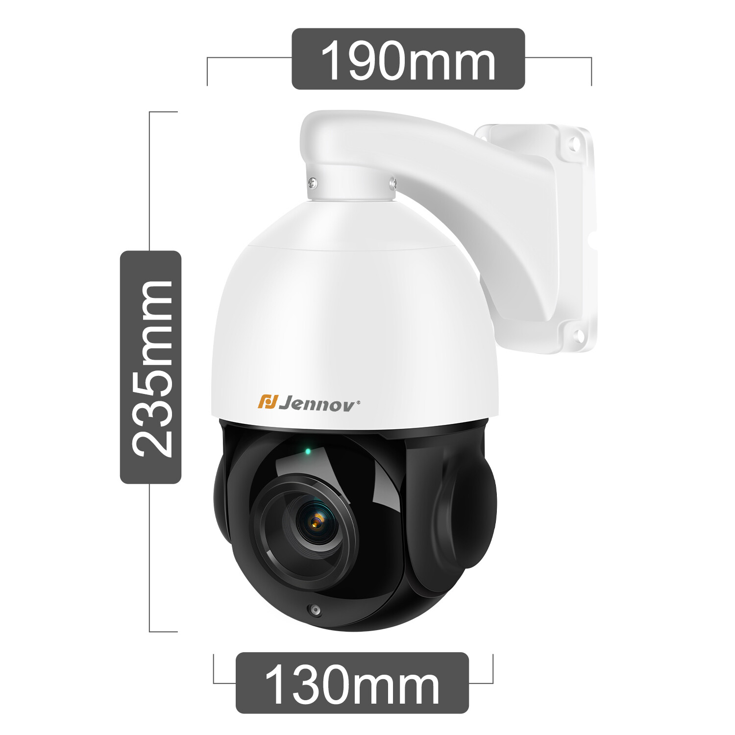 JENNOV 8MP 4K Audio PoE IP Security Zoom Camera Outdoor Night Vision Audio P87