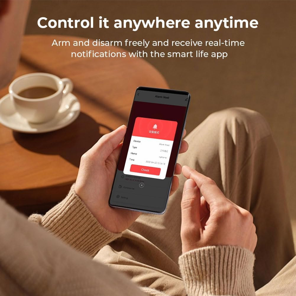 Wireless Home Alarm, Wifi/4G Alarm System for Home Security with Phone APP Alert