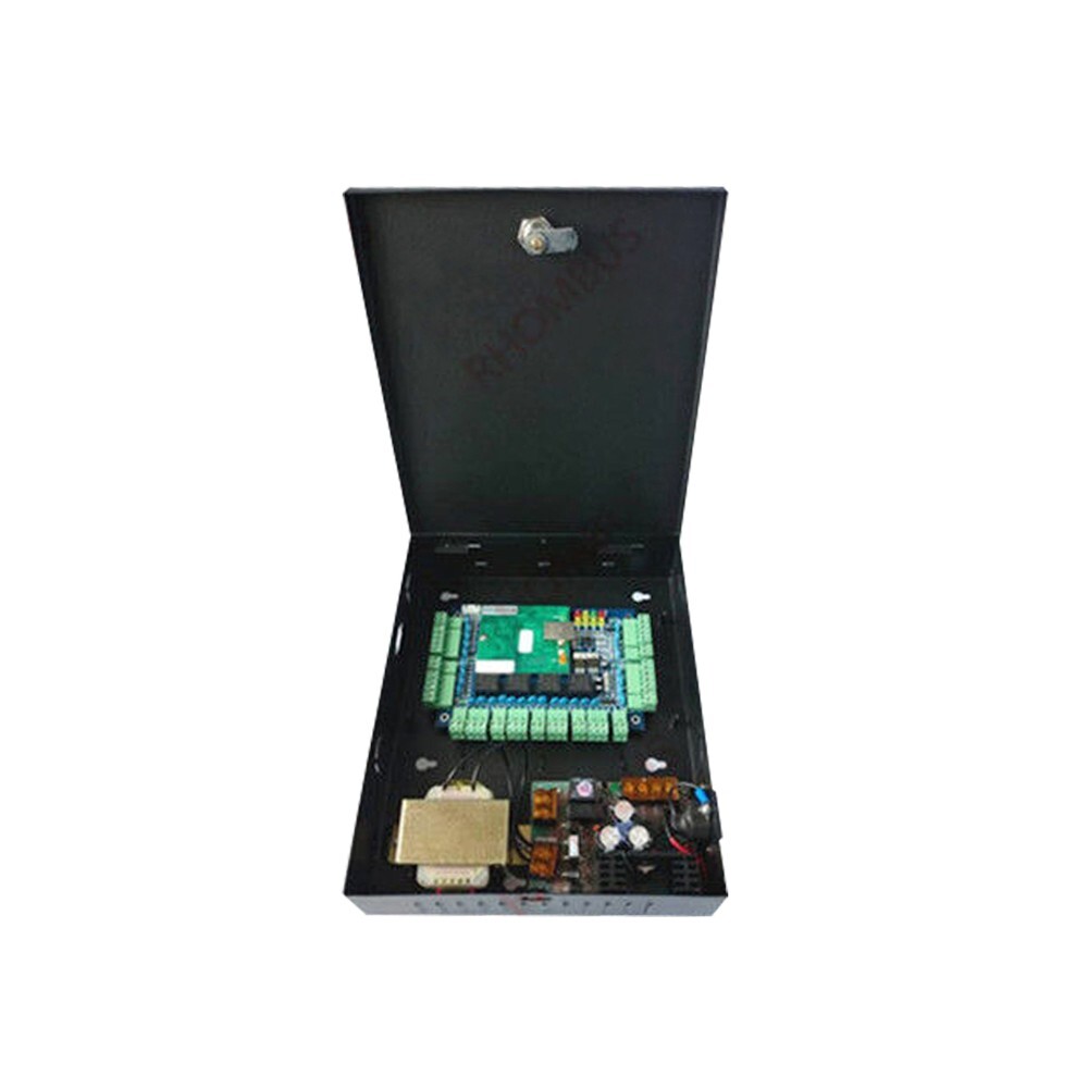 4-Door Control Kit with Reader/Switch/Power Unit/Key Fob/280kg Magnetic Locks