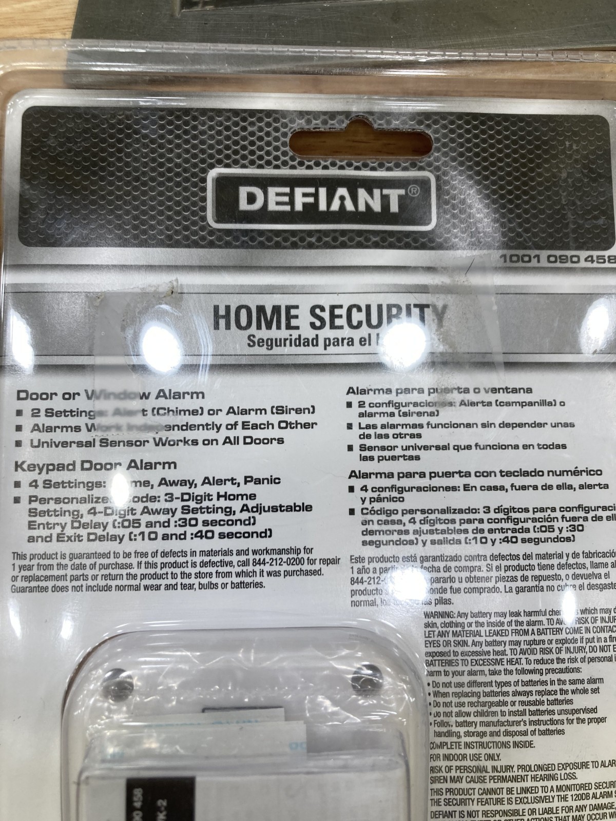 Defiant Wireless Home Security Door/Window Alarm Kit 1001 090 458