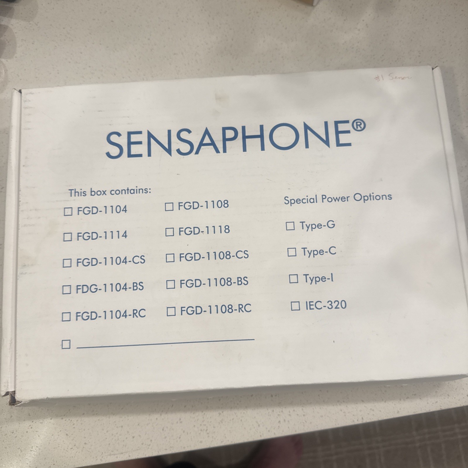 Sensaphone FGD-1104 Monitoring System in Box w/ Manual TESTED Power & Buttons